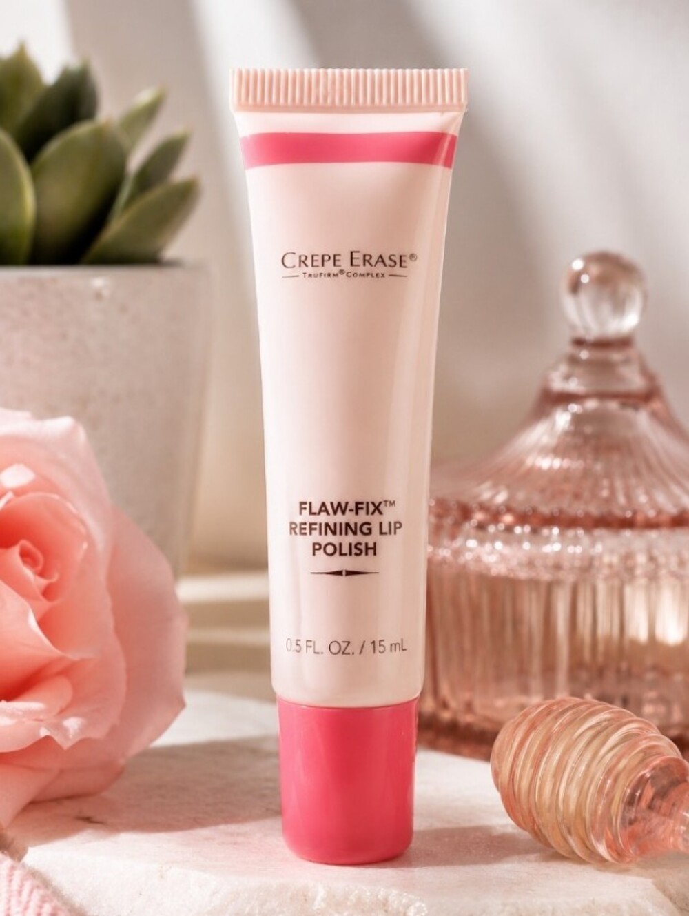Crepe Erase Flaw Fix Refining Lip Polish Exfoliating Lip Scrub 0.5 Fl Oz